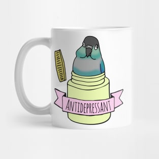 antidepressant turquoise conure Mug